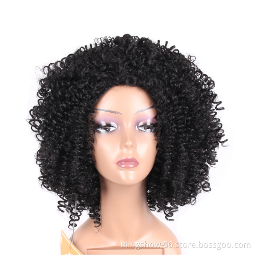 wholesale price synthetic wigs kinky curly for women